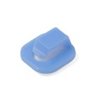 Держатель самоклеящийся для проводов и гирлянд ТУНДРА krep, 15х15х10 мм, синий, 9 шт. 6244017