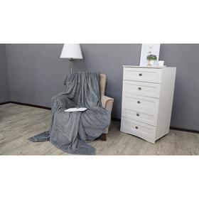 Плед Deco «Ромбики», размер 200x220 см, цвет серый