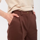 Бермуды женские MINAKU: Safari, цвет шоколадный, р-р 48 - фото 799706968