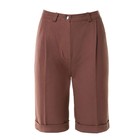 Бермуды женские MINAKU: Safari, цвет шоколадный, р-р 48 - фото 801918891