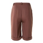 Бермуды женские MINAKU: Safari, цвет шоколадный, р-р 48 - фото 799706970