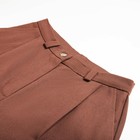 Бермуды женские MINAKU: Safari, цвет шоколадный, р-р 48 - фото 799706971