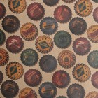 Бумага упаковочная крафтовая «Крышки», 50 × 70 см (10 шт) - фото 801787285