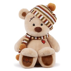 Мягкая игрушка «Медведь Misha», в шапке, 30 см