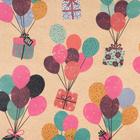 Бумага упаковочная крафтовая «Подарки», 70 × 100 см (10 шт) - фото 801787394