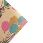 Бумага упаковочная крафтовая «Подарки», 70 × 100 см (10 шт) - фото 801787395