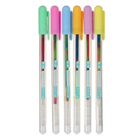 Set of gel handles 6 colors multicolored rods, in blister