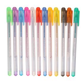 Set of gel pens 12 colors in a blister
