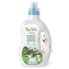 {{photo.Alt || photo.Description || 'Жидкое средство для стирки BioMio Bio-sensitive baby, гель, для детского белья, с кондиционером, 1 л'}}