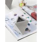 Свеча фигурная ароматическая в бетоне "Ромб", 13,5х9 см, черный, черная смородина - фото 799710704