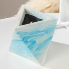 Свеча фигурная ароматическая в бетоне "Ромб", 13,5х9 см, черный, черная смородина - фото 800651936