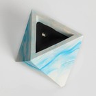 Свеча фигурная ароматическая в бетоне "Ромб", 13,5х9 см, черный, черная смородина - фото 800651937