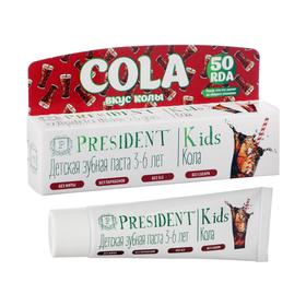 Зубная паста детская President Kids 3-6 кола, 50 RDA, 50 мл