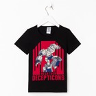Футболка детская "Decepticons", Transformers, рост 86-92, чёрный - фото 799721640