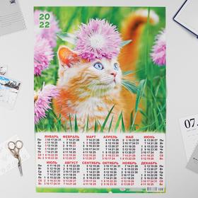 Календарь листовой А2 "Кошки 2022 - 1"