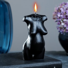 Фигурная свеча "Умиротворение" черная, 10см