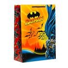 Пакет подарочный Batman, 220х310х100 мм, цвет красно-жёлтый - фото 6747835