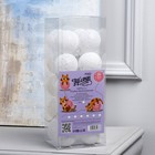 Гирлянда «Нить» 5 м с насадками «Клубки белоснежные», IP20, прозрачная нить, 20 LED, свечение белое, 220 В 5985167