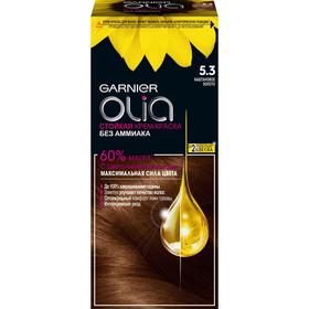 Крем-краска для волос Garnier Olia, 5.3 Каштановое золото темно-коричневый, 112 мл
