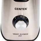 Блендер Centek CT-1328, стационарный, 1000 Вт, 1.5 л, 3 режима, серебристый - фото 48400