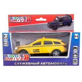 Автомобиль игрушечный, желтый, инерционный, световые и звуковые эффекты