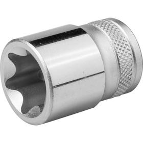 Торцовая головка Kraftool 27810-24_z01, Cr-V, внешний TORX, хромосатинированная, 1/2", Е 24   557044 5570449