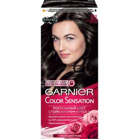 Крем-краска для волос Garnier Color Sensation, 3.11, Пепельный черный, 110 мл