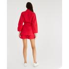 Костюм женский (жакет и шорты) MIST р. 46, красный - фото 799787590