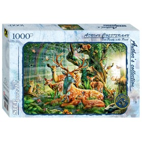 Пазл «Мир лесных животных», 1000 элементов