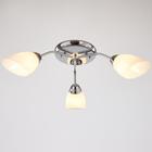 Люстра "Агнес" 3 лампы E27 60 Вт хром 60х60х17см - фото 3488406