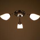 Люстра "Агнес" 3 лампы E27 60 Вт хром 60х60х17см - фото 3488407