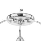 Люстра "Агнес" 3 лампы E27 60 Вт хром 60х60х17см - фото 3488409