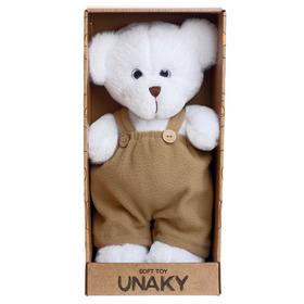 Мягкая игрушка «Медведица Сильва», во флисовом комбинезоне хаки, 33 см