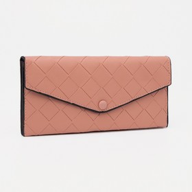Wallet female, 2 departments on the button, color pink