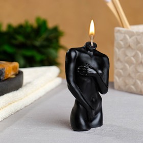 Фигурная свеча "Женское тело №2" черная, 10см в Донецке