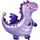 Шар фольгированный 36" «Дракон», фигура, цвет фиолетовый - фото 282678954