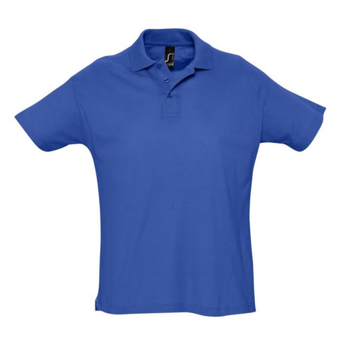 Рубашка поло мужская Summer 170, размер S, цвет ярко-синий - фото 4826979