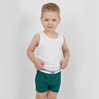 Трусы-боксеры для мальчика «Basic», рост 122-128 см, цвет зелёный - фото 8067186