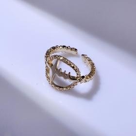 Кольцо "Корона", цвет золото, безразмерное в Донецке