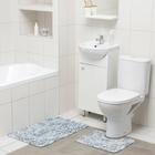 Набор ковриков для ванной и туалета Доляна «Рэли», 2 шт: 50×80, 40×50 см - фото 6750411