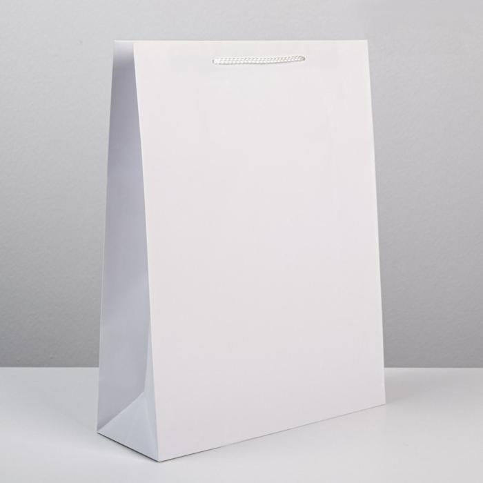 Пакет ламинированный «Белый», L 31 х 40 х 11,5 см - фото 1672422