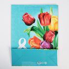 Пакет ламинированный вертикальный «Тюльпаны», L 31 × 40 × 11.5 см 6631892