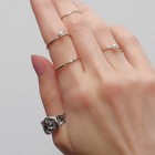 Кольцо набор 5 штук "Идеальные пальчики" изящность, цвет белый в серебре - фото 3492775