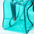 Сумка в роддом 30х50х25, цветной ПВХ, цвет бирюзовый 7048567 - фото 107345629