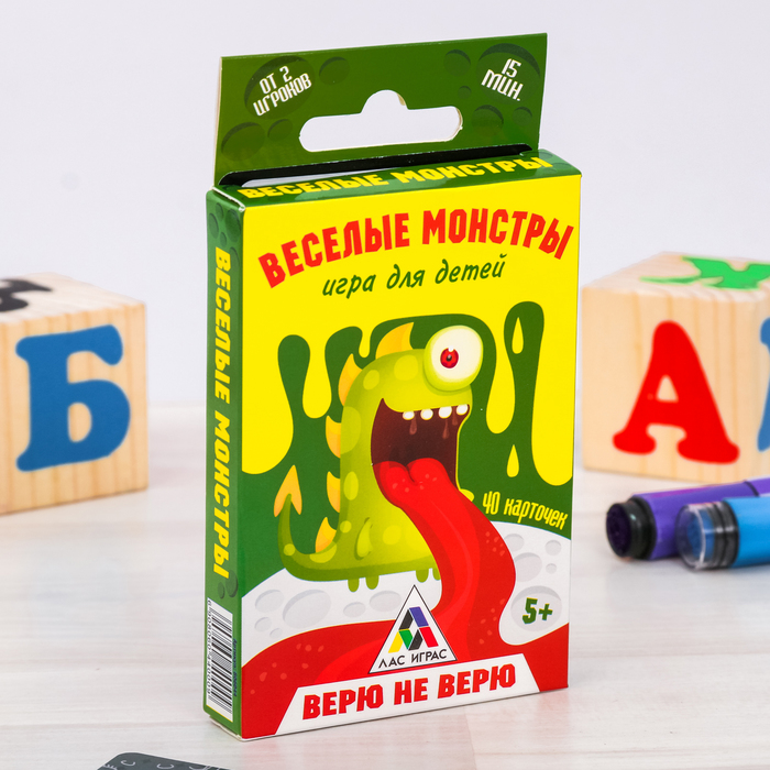 Настольная игра верю не верю &quot;Весёлые монстры&quot;