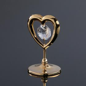 Сувенир «Сердце" мини, с кристаллами Сваровски в Донецке