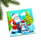 Пазл «Дед Мороз и тигрёнок»