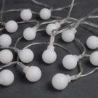 Гирлянда «Нить» 3 м с насадками «Шарики», IP20, прозрачная нить, 20 LED, свечение мульти, AAх3 806824