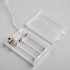 Гирлянда «Нить» 3 м с насадками «Шарики», IP20, прозрачная нить, 20 LED, свечение мульти, AAх3 806824