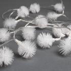 Гирлянда «Нить» 3 м с насадками «Ёжики», IP20, прозрачная нить, 20 LED, свечение мульти (RG/RB), мигание, USB 806828